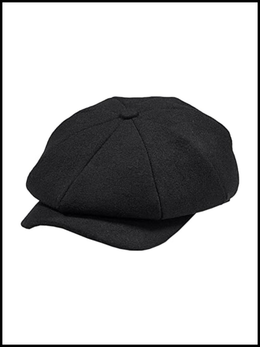 Wool Newsboy Cap Men Cabbie Hat Flat Winter Adjustable Classic
